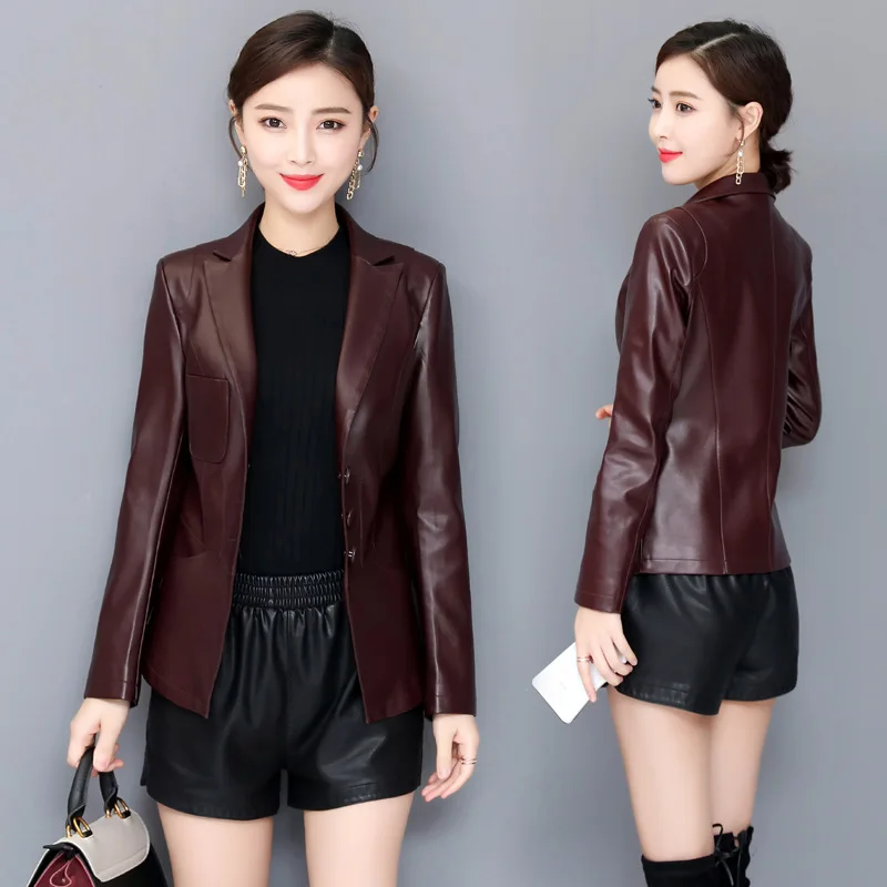 Women Winter Jacket High quality Genuine Leather Coats New Elegant Plus size Slim Female Jacket Female  Y941