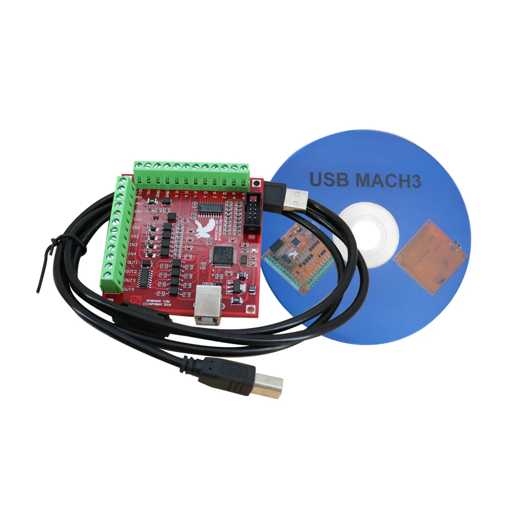 RUS Ship CNC Router kit 3A 2N.M Nema 23 57 x76mm Stepper Motor TB6600 DM542 Driver + 350W Power Supply MACH3 Controller Card |