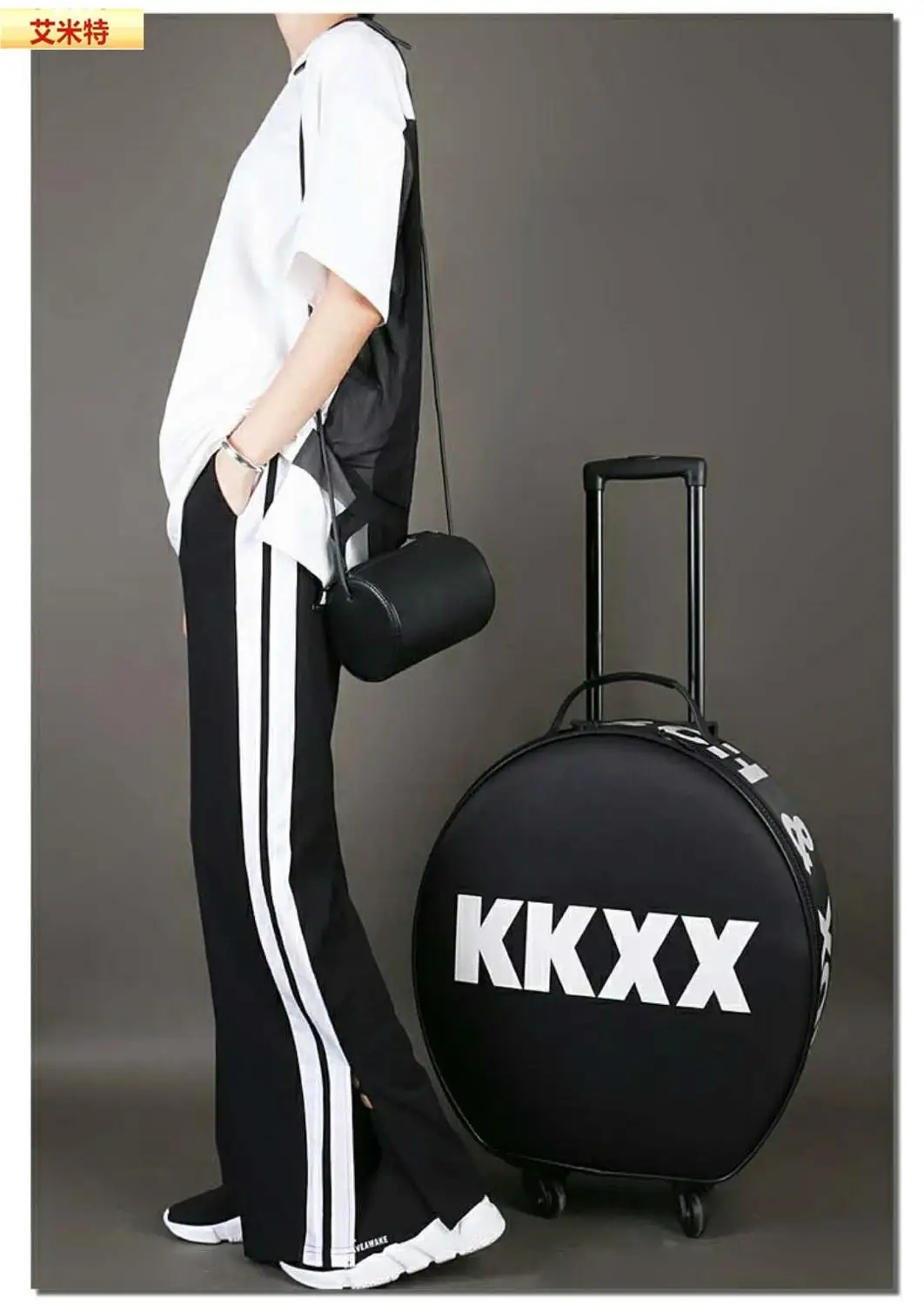 KKXX Модный женский чемодан на колесиках для путешествий ручная стяжка костюм