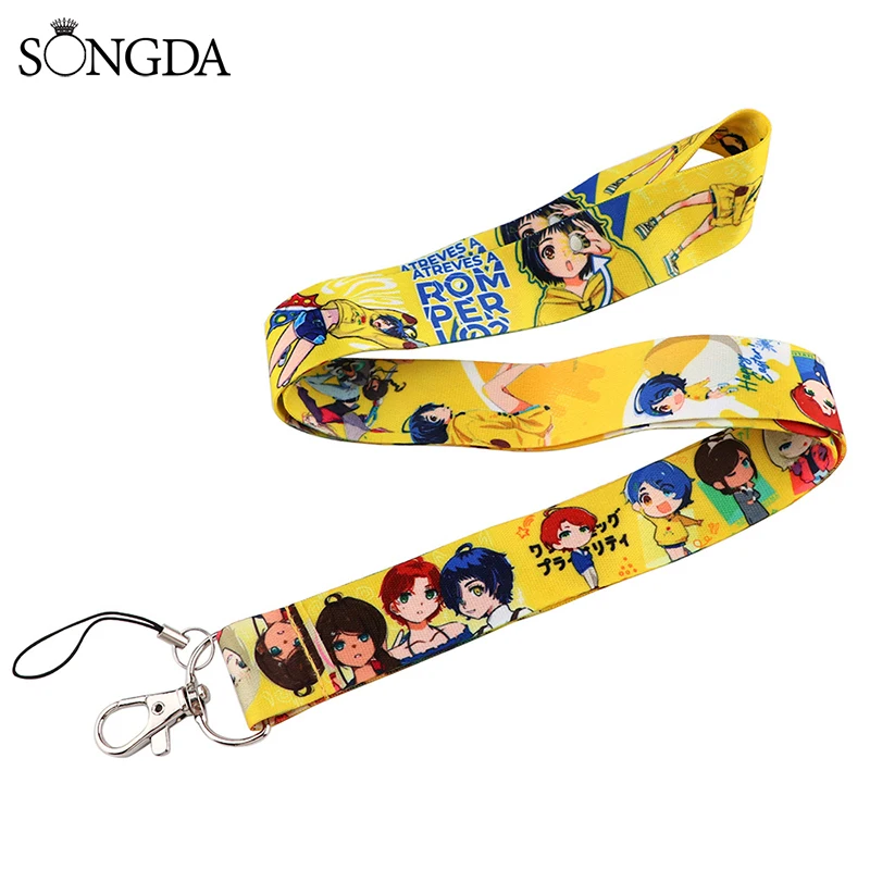

New Anime WONDER EGG PRIORITY Lanyard Key Chains Badge Holder ID Card Pass Lariat Lanyard for Key Rings Accessories Cord Keys