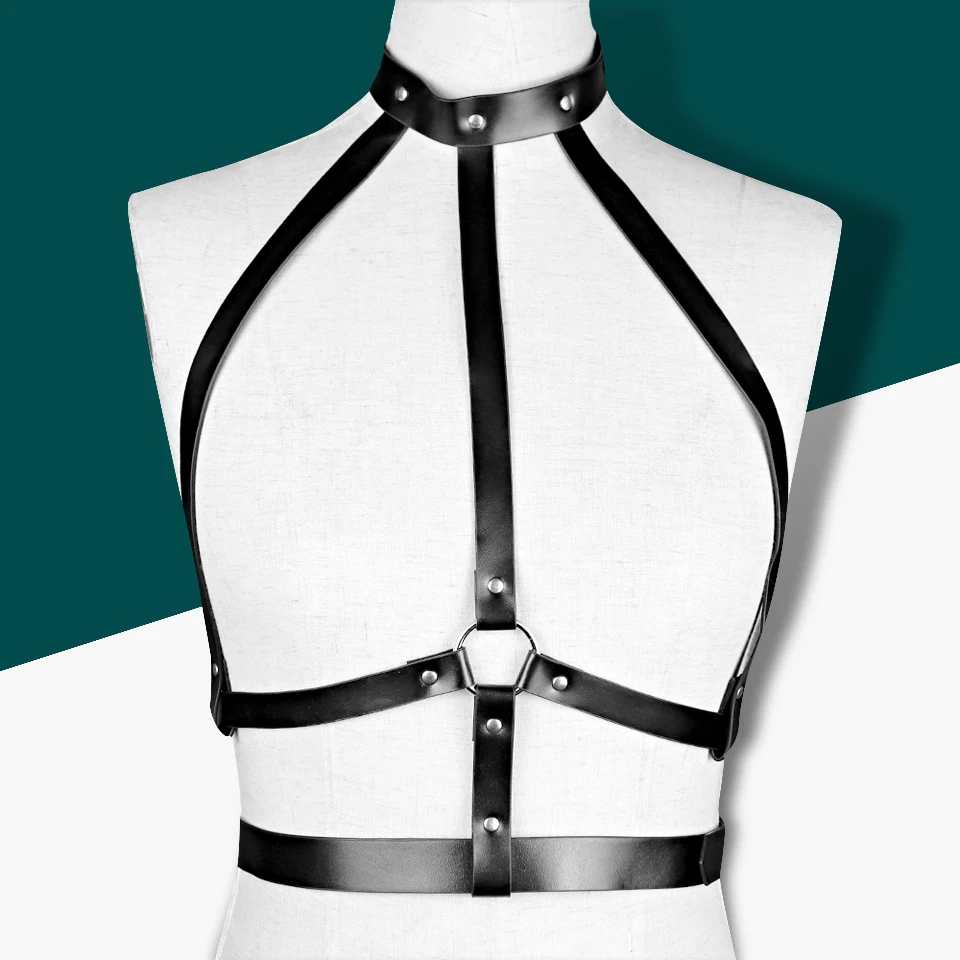 Женская Портупея из искусственной кожи эротический пояс в готическом стиле для