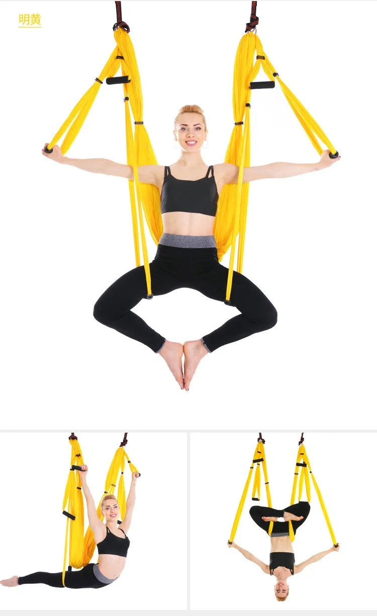 Полный комплект 6 ручек антигравитационный потолочный гамак для аэройоги