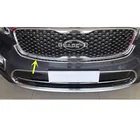 Для Kia Sorento L 2015 2016 2017 автомобиль ABS Хром передний двигатель машина решетка гриль верхняя крышка отделка лампа 1 шт