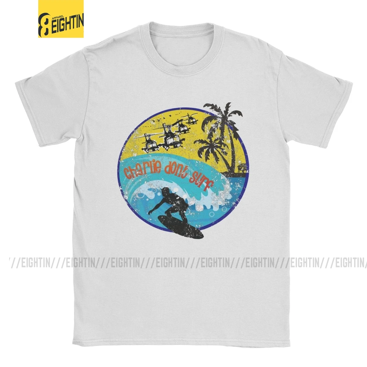 Футболка мужская хлопковая с надписью Apocalypse Now и Don't Surf|Мужские футболки| |