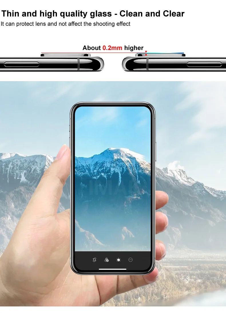Imak 2 шт./упак. износостойкие Камера объектив Защитная пленка для Realme XT X2 OPPO K3