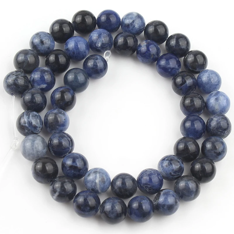 Бусины из натурального камня, старый синий кальдалитовый телефон, свободные бусины-разделители, аксессуары для браслетов 4/6/8/10/12 мм