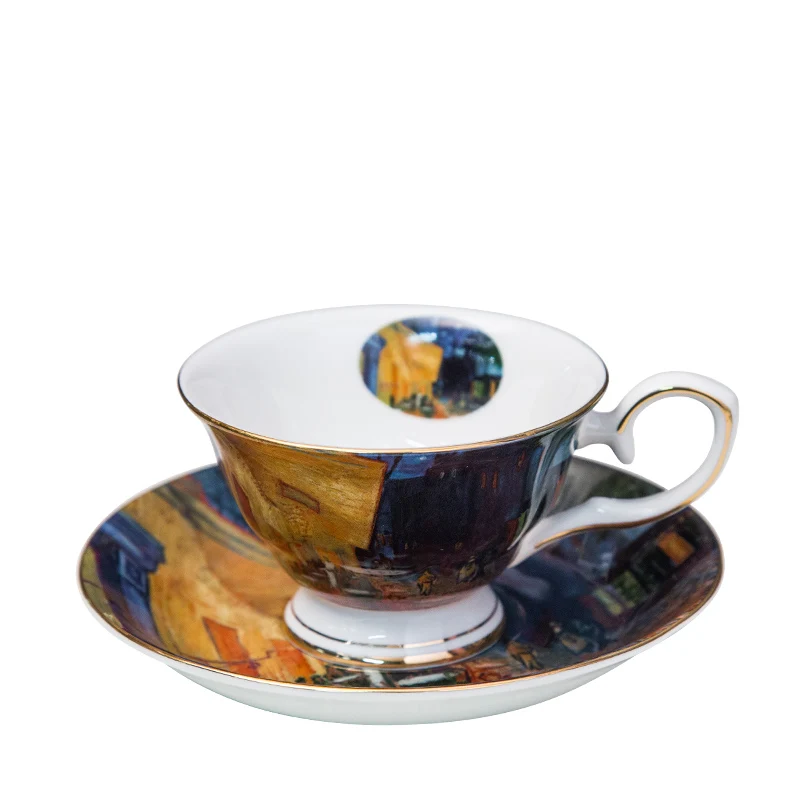 2020 г. европейский дизайн с изображением Ван Гога наборы кофейных чашек чайных и