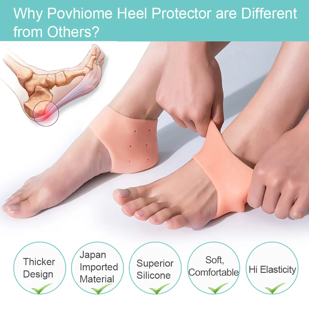 2 шт силиконовые защитные пятки для ног подошвенный фасциит вставки треснувший