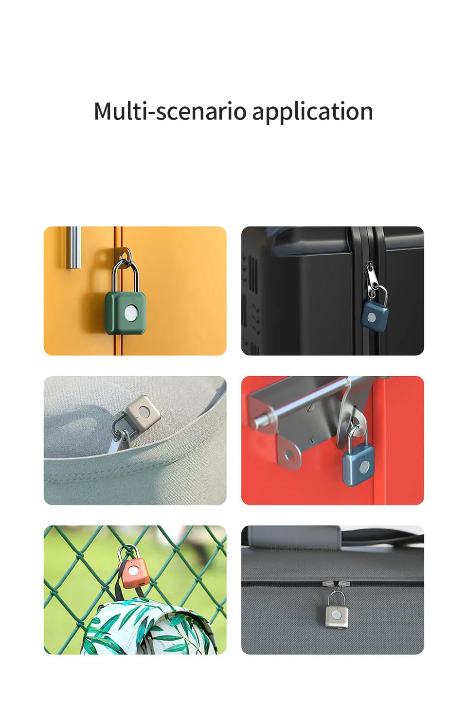 Xiaomi Mijia YD Умный Замок, работающий по отпечатку пальца Padlock Kitty Hardcore technology отпечаток пальца открытый умный дом путешествия офисный безопасный