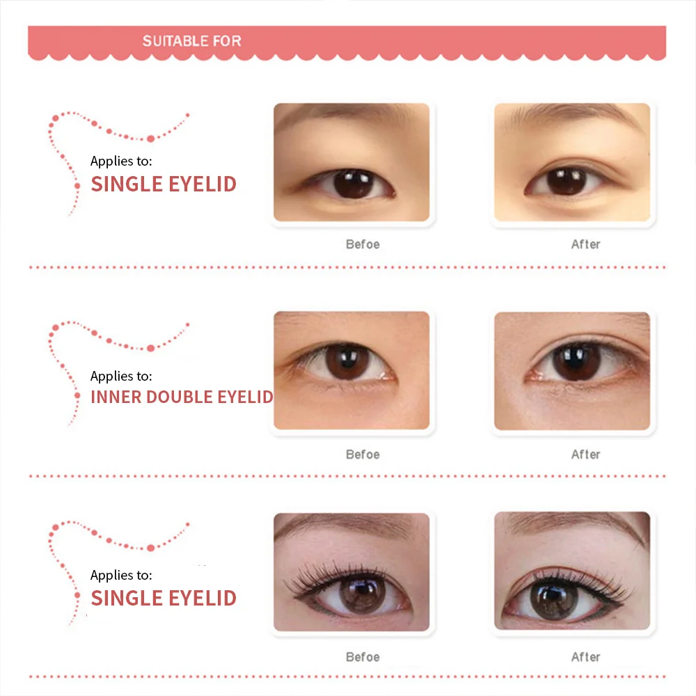 

240PCS Invisible Eyelid Sticker Double Eyelid Stickers Transparent Self Adhesive Double Eye Tape Ladies Eye Makeup Tools B024