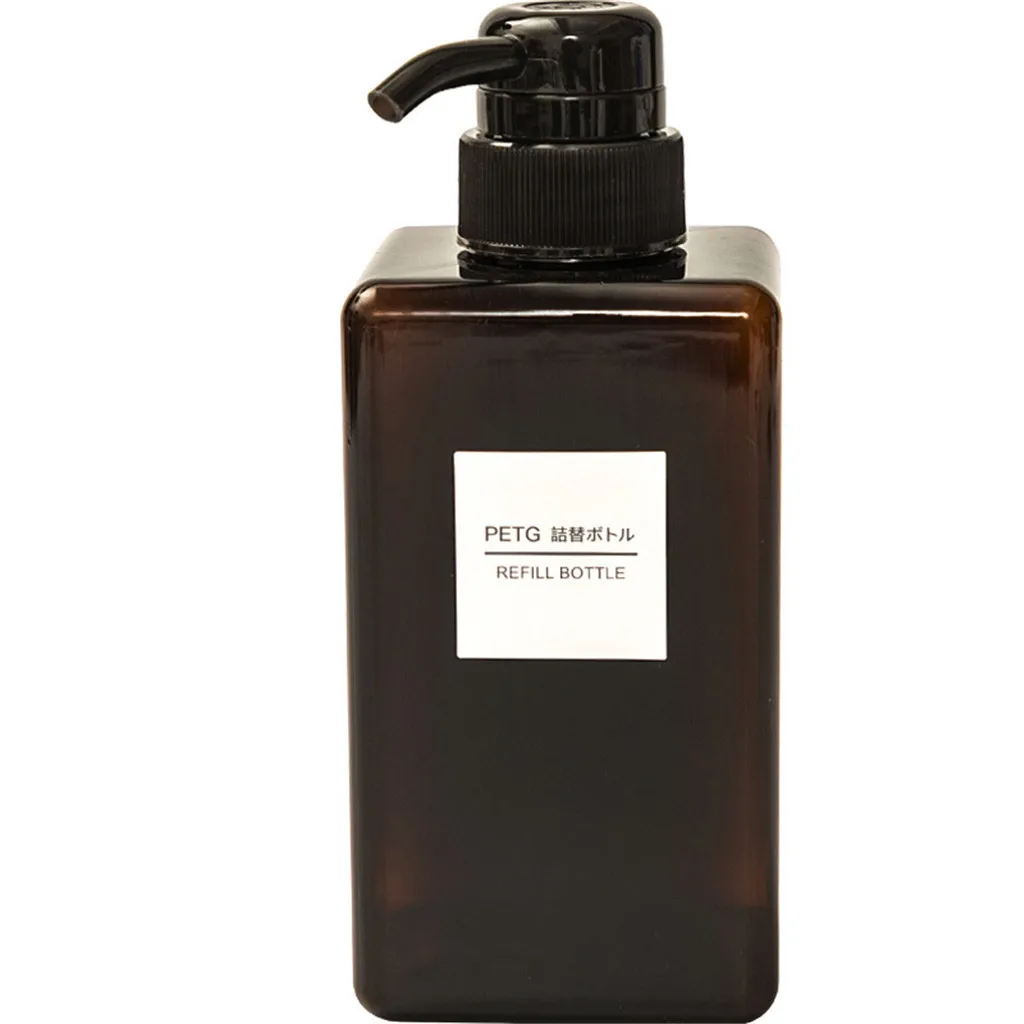 Новый Янтарный пластиковый флакон для шампуня большой емкости 100 мл пустой