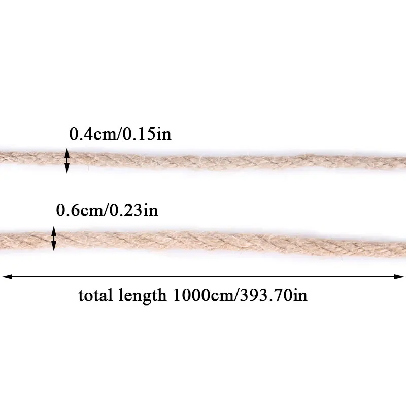 

Scratching Material Cat Scratcher Sisal Rope Accessories Pet Hemp Rope Twine Rope Natural Jute Rope Claw Grinding Toy Accessory