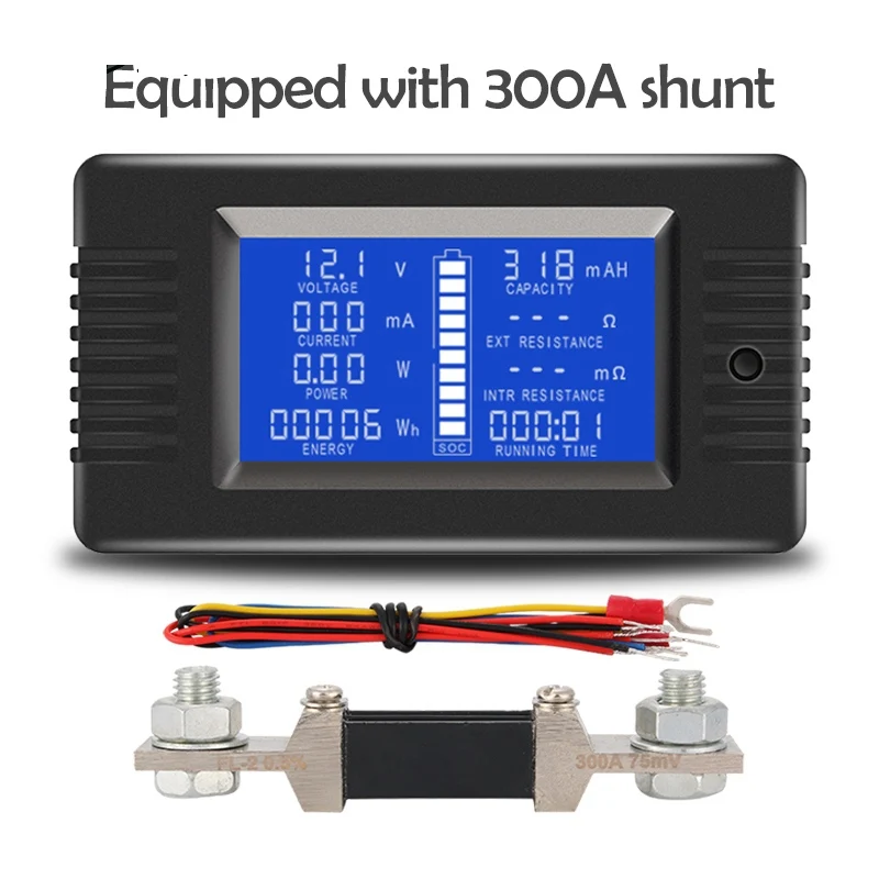 Индикатор разряда аккумулятора автомобиля тестер емкости сопротивление энергии