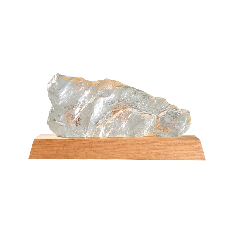 

Modern translucent leaf sculpture hotel lobby villa entrance soft decoration