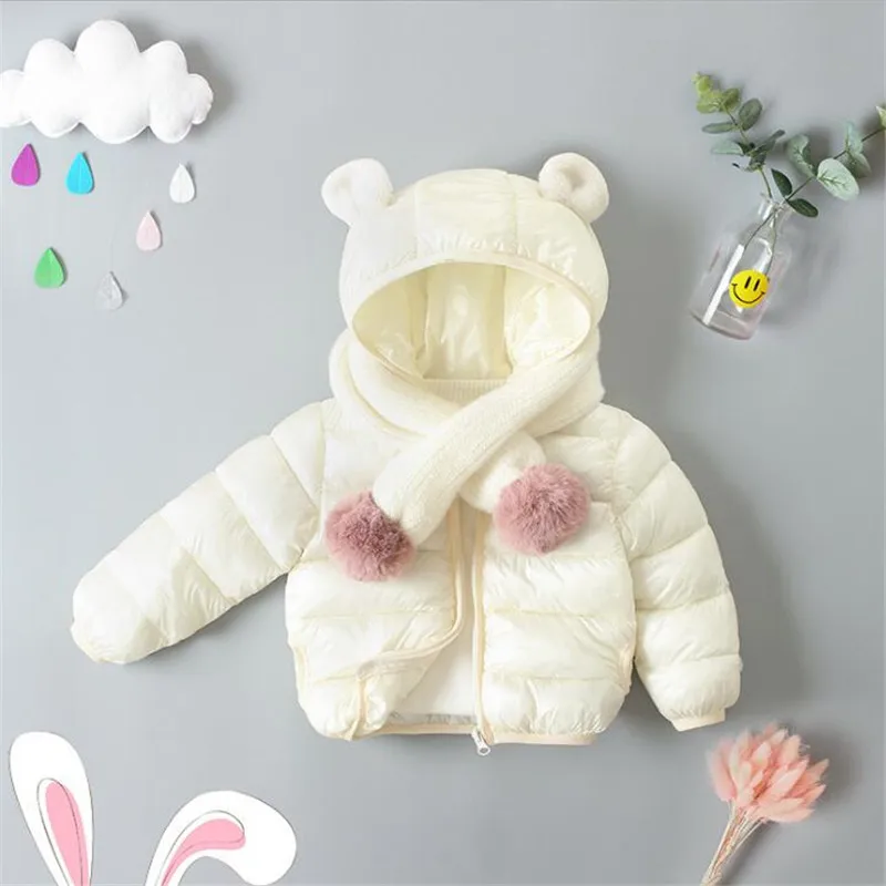 

Детская парка с капюшоном, зимняя теплая пуховая куртка для маленьких мальчиков и девочек, детская верхняя одежда