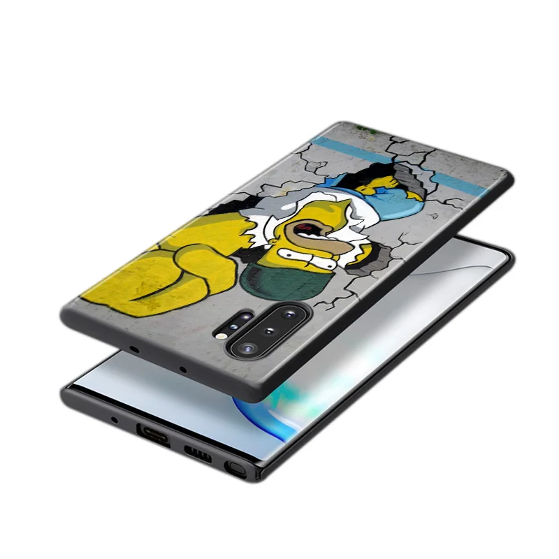 

Cartoon Anime Sim For Samsung Galaxy Note 20 10 9 8 S21 S10 S10E S9 S8 S7 Ultra Lite Plus Pro Black Soft 5G Phone Case