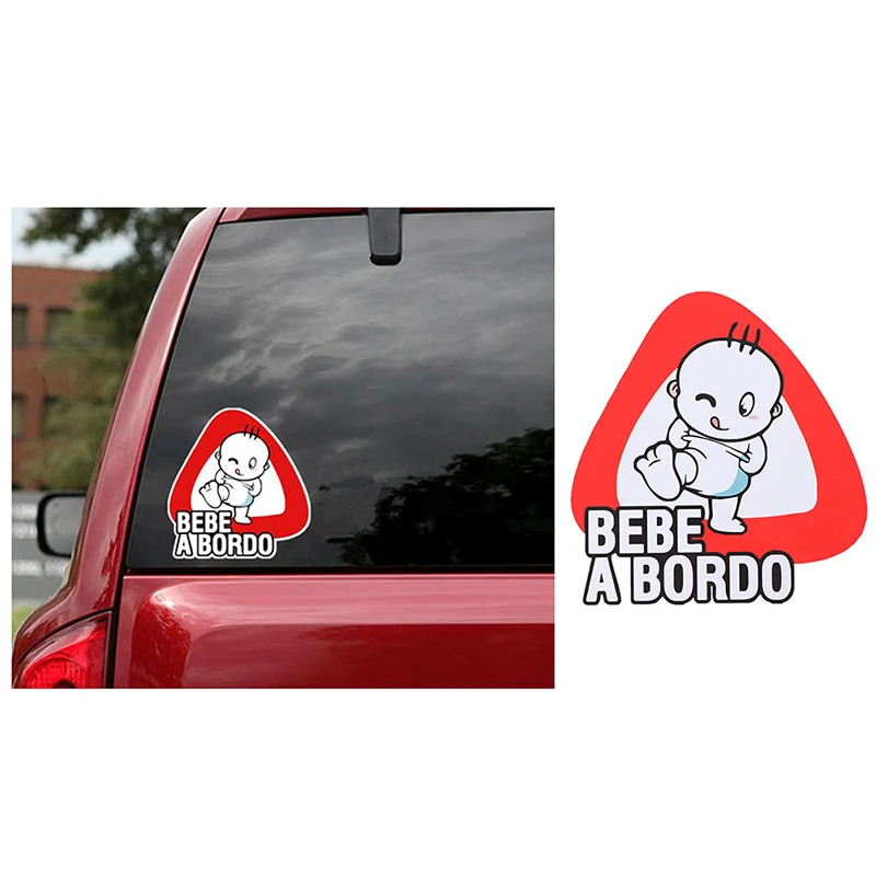

Lovely Car Sticker Baby On Board Bebe A Bordo Auto Decor Waterproof Vinyl Decal