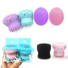 Осьминог Форма силиконовая щетка для чистки лица пены щетка для мытья скраба лица Очиститель пор, обладает отшелушивающим эффектом, очищающее средство для лица Уход за кожей TSLM1