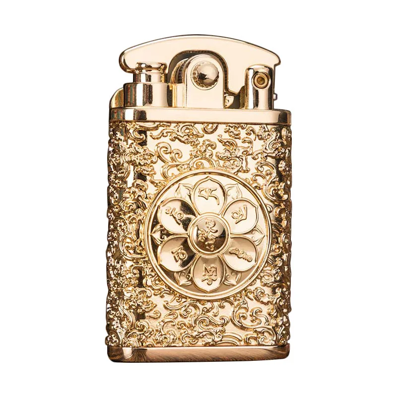 

Portable Refillable Cigarette Lighter Smoking Accessories Gadgets for Men Retro Kerosene Lighter Windproof Metal Lighters