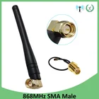 GRANDWISDOM 1-2 шт. 868 МГц антенна 3dbi sma штекер 915 МГц lora антенный модуль lorawan ipex 1 SMA Женский Удлинительный кабель