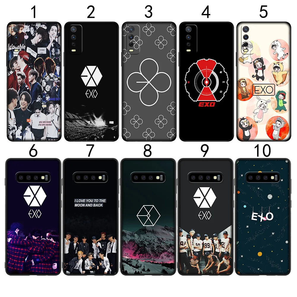 Чехол LS62 EXO lucky one для Samsung S7 Edge S8 S9 S10 S10E S20 S21S Fe S30 Plus Lite Ultra Quantum 2