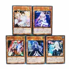 5 шт.компл. Yu Gi Oh Сделай Сам пепепельный цветок радостный призрак огра Снежный кролик красочные игрушки Хобби Коллекционные Предметы игра Коллекция аниме-открытки