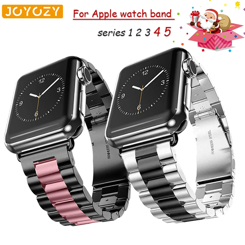 Joyozy браслет из нержавеющей стали ремешок для iwatch серии 4 5 3 2 1 сменный часов Apple Watch