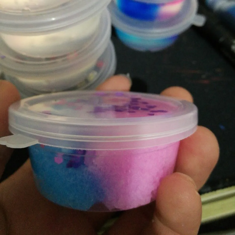 Красивые Цвет смешивания облако Slime забавные ароматизированный стресс детская