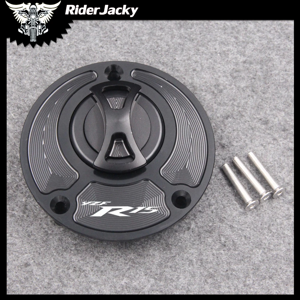 

Keyless Motorcycle Fuel Gas Tank cap Cover For Yamaha YZFR15 YZF R15 2013-2014