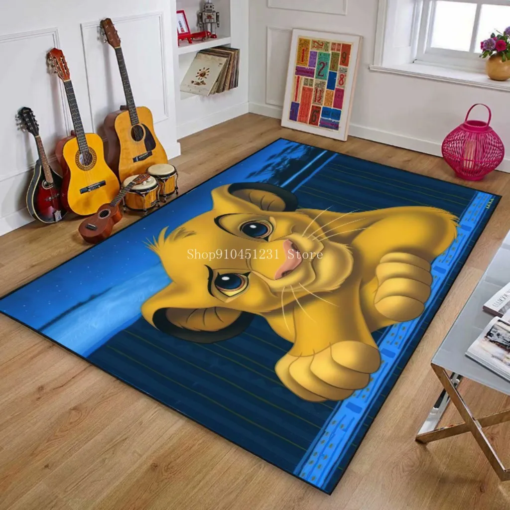 Игровой коврик Disney с изображением короля льва и Симбы нескользящий для ползания