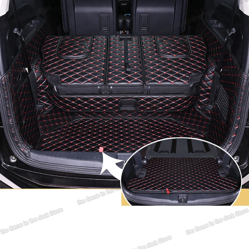 Коврик для багажника из волоконной кожи Lsrtw2017 подкладка груза Honda Odyssey 2015 2016 2017 2018