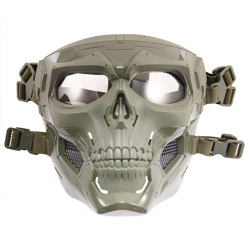 Маска с черепом маска на шлем полным лицом Ужас CS Хэллоуин защитный маскарад