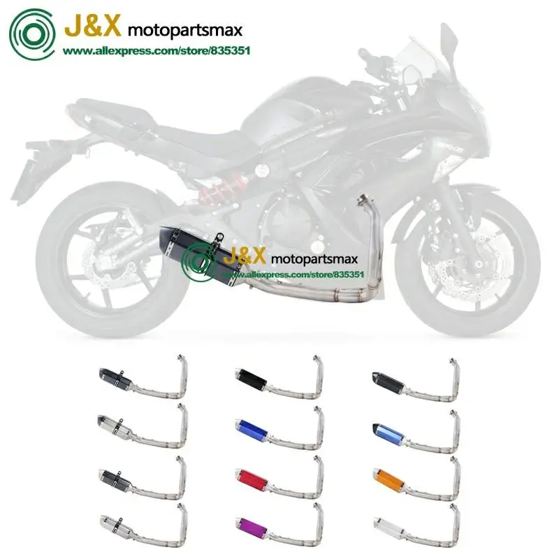 Глушитель выхлопной трубы для Kawasaki Er6n Er6f Ninja650r 2012-2016 Ninja650 Z650 | Автомобили и