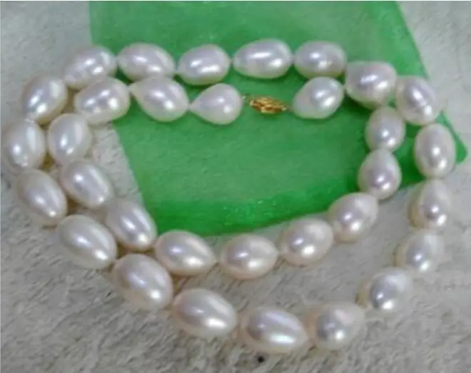 free shipping &gt&gt&gt&gtnoble jewelr 12 -14mm genuine natural Freshwater white pearl necklace 18 inch DIY women hot sale jewelry |