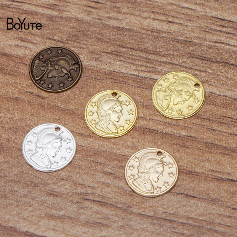 Металлические латунные подвески для монет BoYuTe (500 шт./лот) 10 мм аксессуары ручной