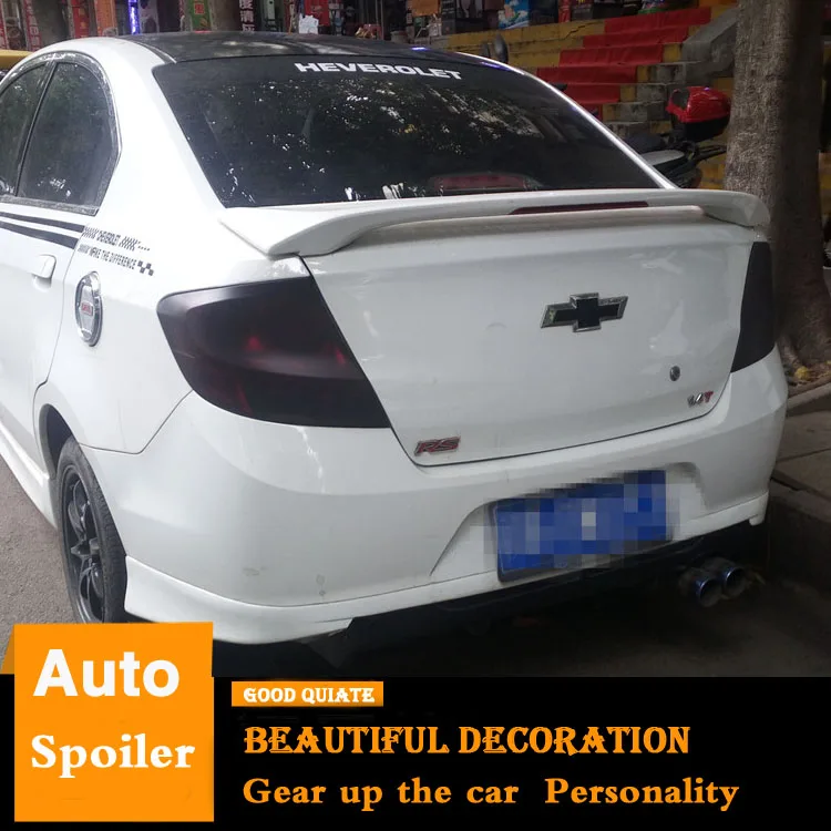 Для Chevrolet Sail 3 спойлер спортивный абс материал заднее крыло автомобиля праймер