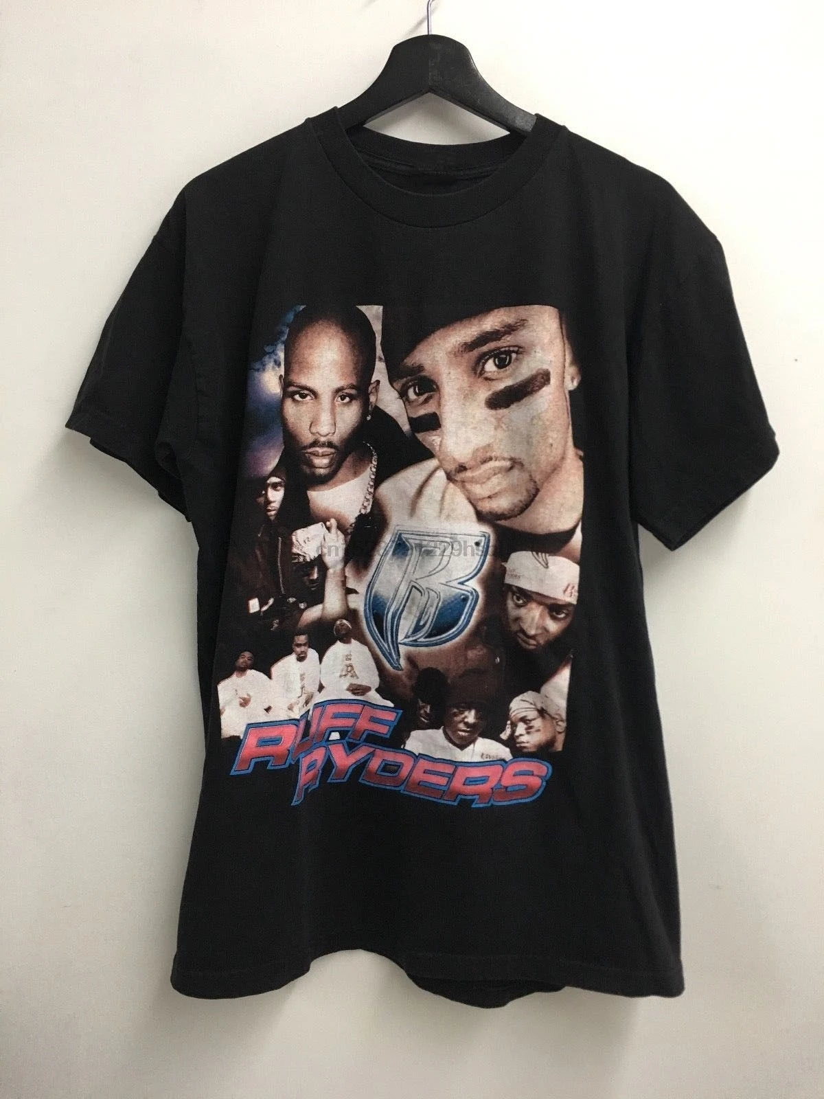 

Hot Rare Ruff Ryders Dmx T-Shirt Rap Tee Hip Hop Bootleg Rare New Reprint Hot Summer Men T Shirt Fashion