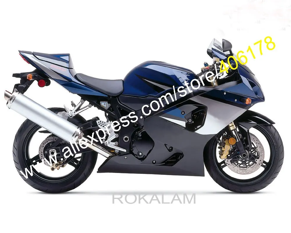 

For Suzuki GSXR 600 750 K4 2004 2005 GSX-R600 GSX-R750 04 05 R600 R750 Black Motorcycle Fairings (Injection Molding)