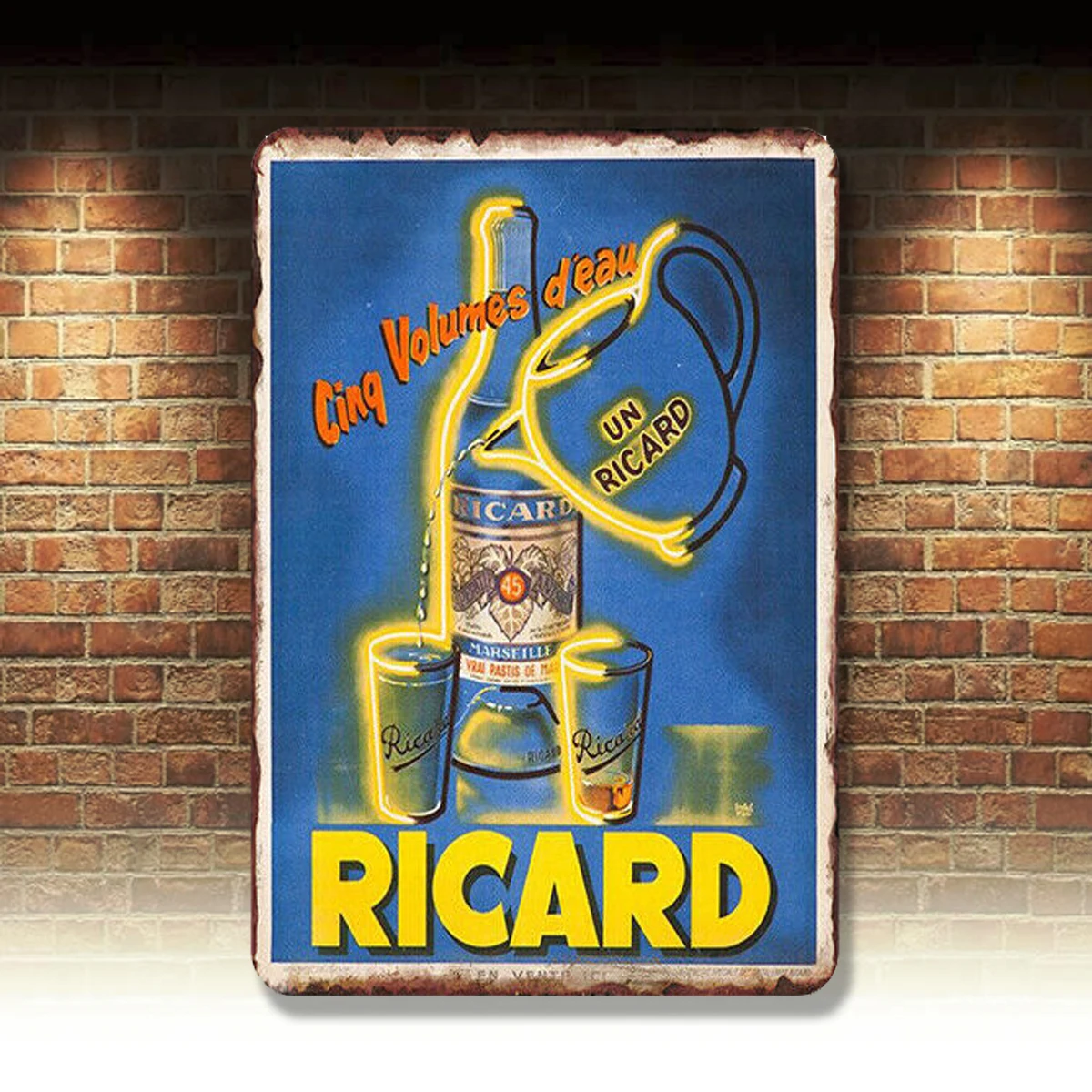 

Металлические жестяные фотообои для паба