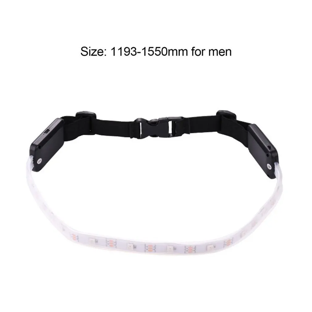 

LED Reflective Belt High Visibility Security Light with USB Charging for Cycling Running Climbing Remote Control Waistbelt Lamp