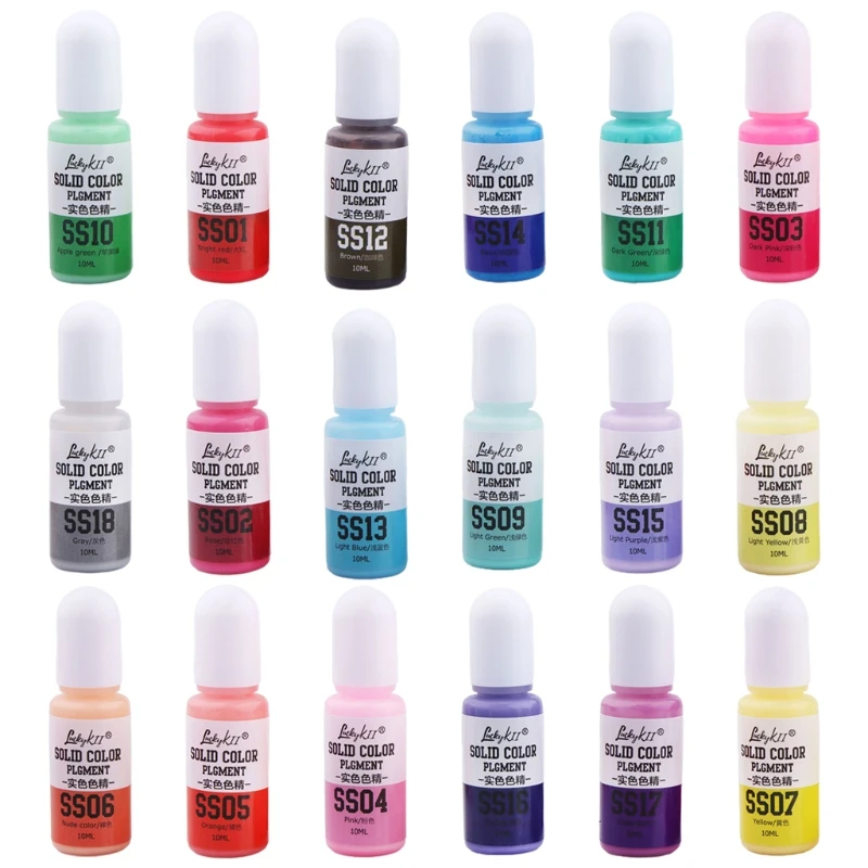 

Macaron Solid Color Resin Pigment Liquid Colorant UV Epoxy Resin Mold Candle Soap Coloring Dye Jewelry Making DIY Crafts