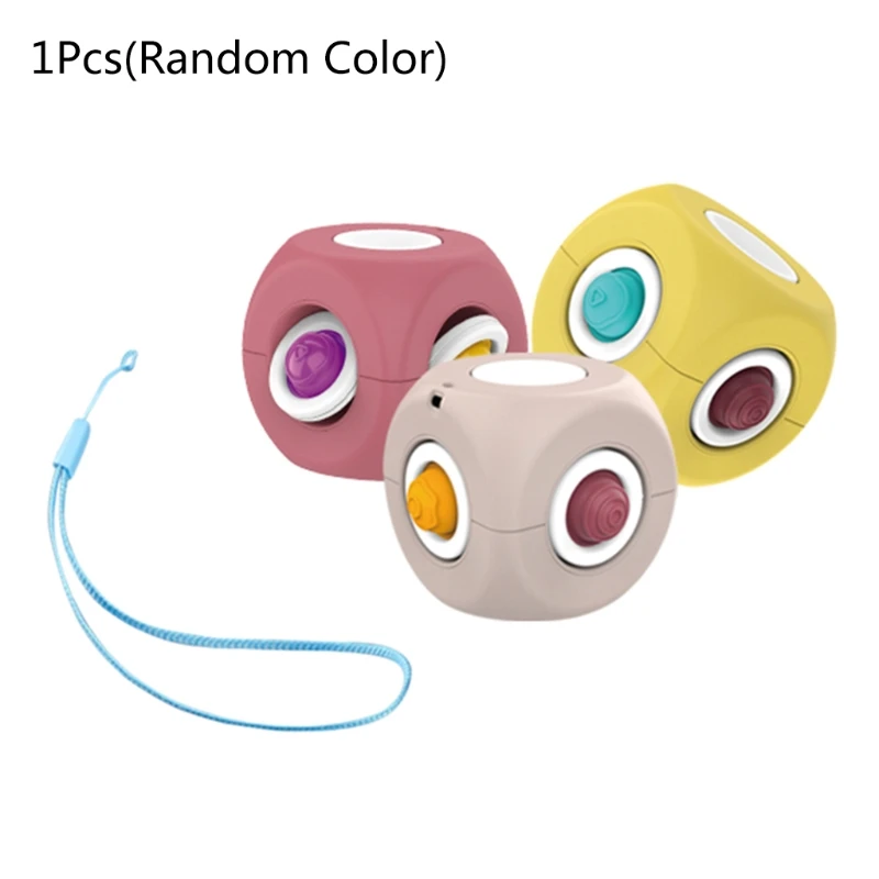 

2.3in Fingertip Gyro Fidget Spinner Interactive Toy Ball Sensory Anti-Anxiety Orbiting Gyroscope Adults Kids Party Gift H9EF