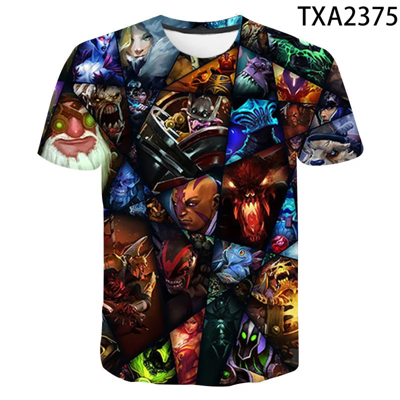 

Fashion Summer Dota 2 T-shirt Men Women Children 3D Printed T shirts Horror Tops Boy Girl Kids Summer Short Sleeve Cool Tees