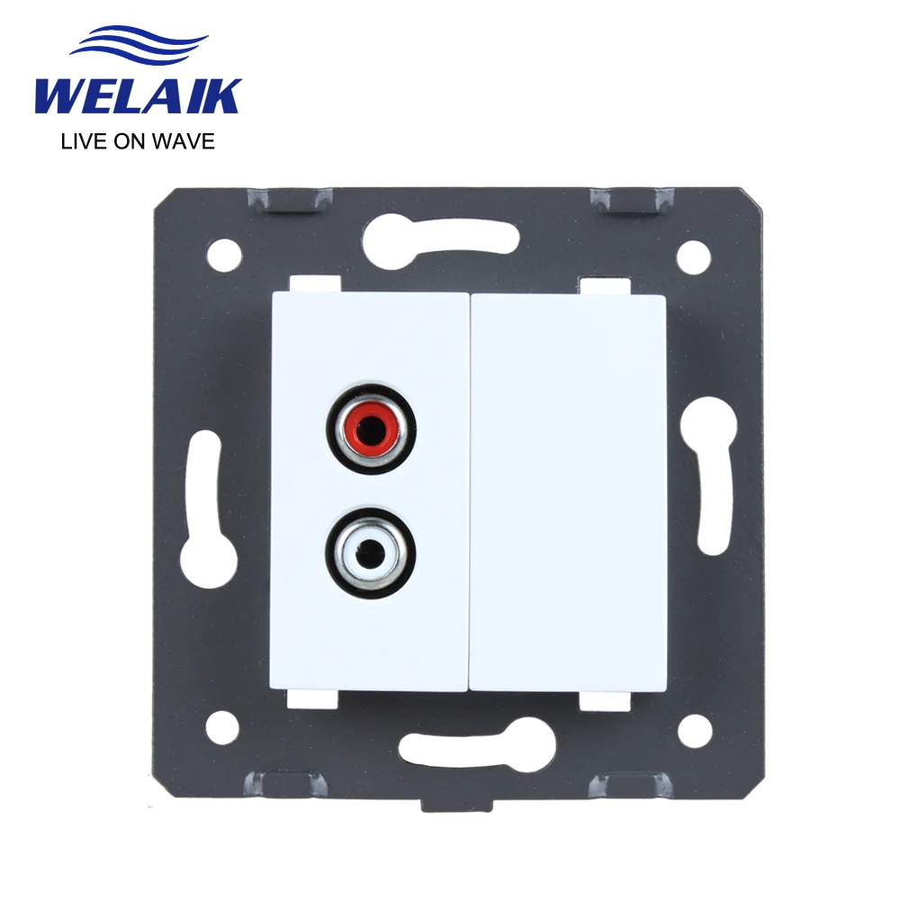 Запчасти для аудиоразъемов WELAIK европейский стандарт запчасти настенных розеток