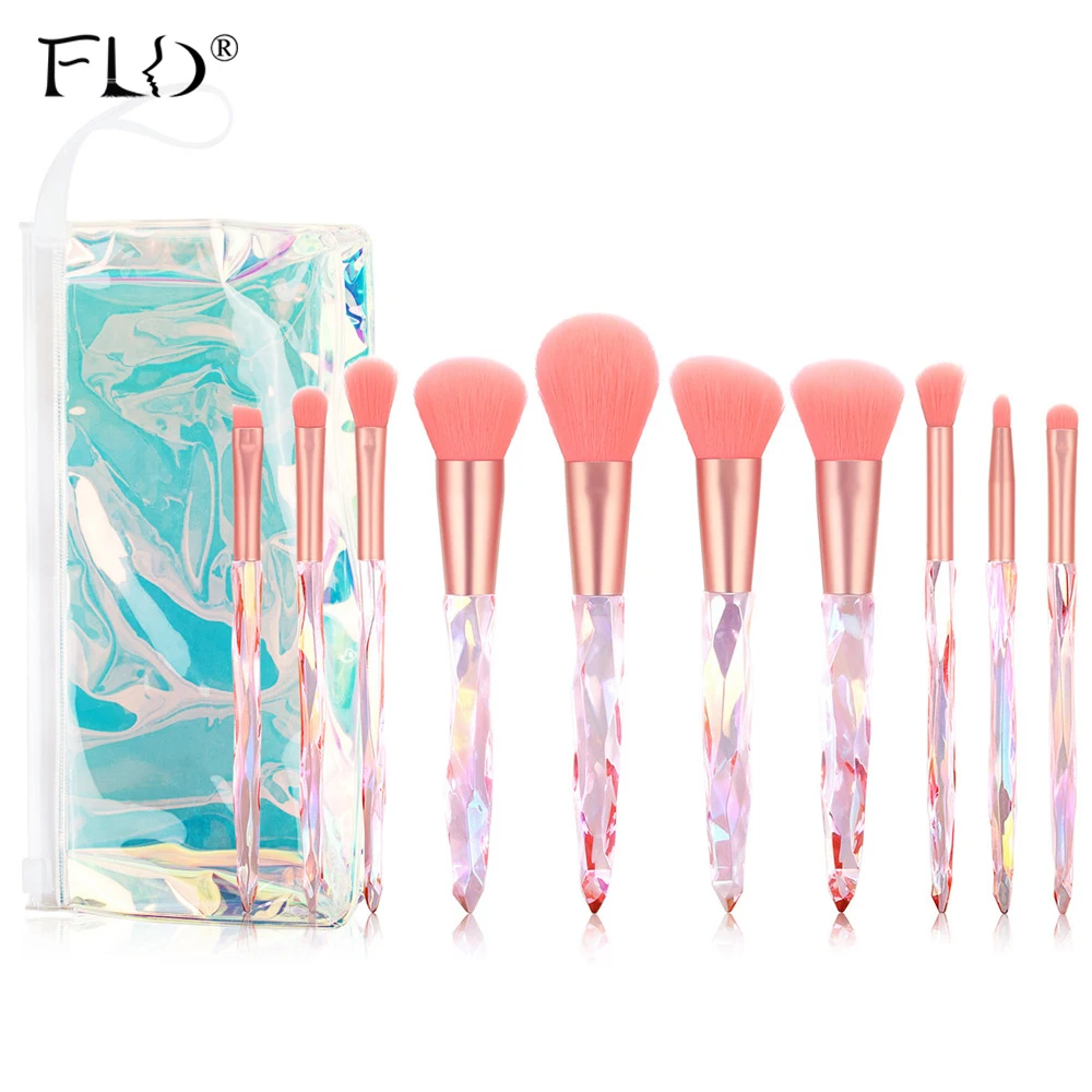 FLD алмазные кисти для макияжа набор сумок профессиональная косметическая основа