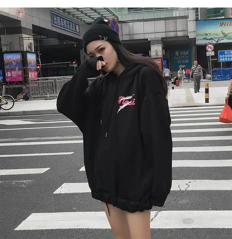 Осенние женские толстовки пуловер B толстовки Harajuku унисекс толстовки Femmes джемпер женский Вышивка Тигр печати mujer с капюшоном