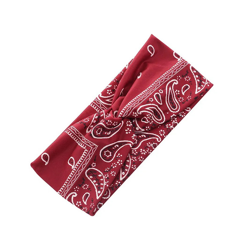 

Sports Yoga Headband Turban Hair Accessory Elastic Anti-leakage Cross-printing Bouquet Fitness Hairband