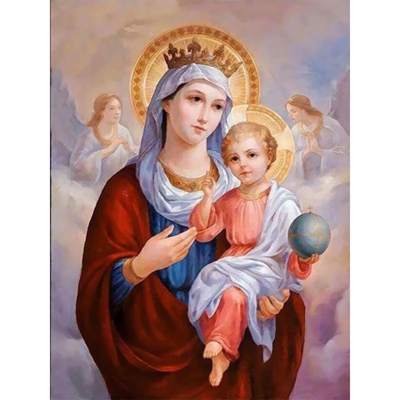 Изображение девы марии с младенцем