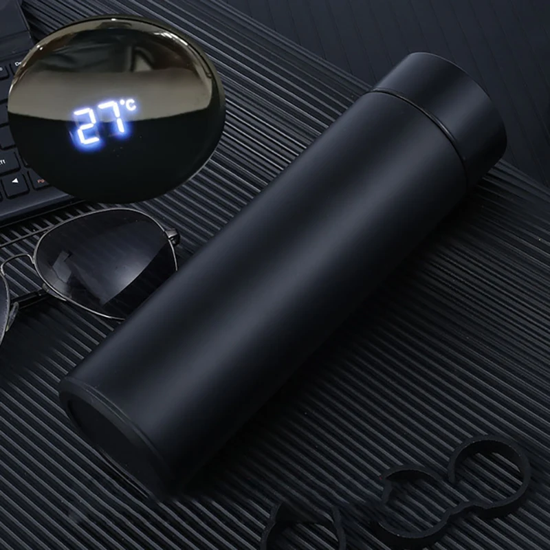 

Smart Thermos Water Cup Thermometer Stainless Steel LED Display Temperature Business Gift Creative Thermos Water Bottle Kettle