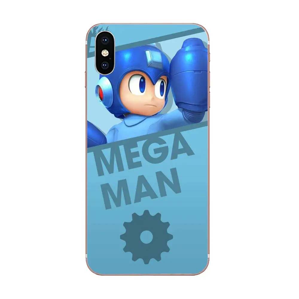 Megaman Mega Man X Черный Мягкий чехол для сотового телефона Apple IPhone XS Max XR 4 4s 5 5C 5S SE 6 6S 7 8 Plus
